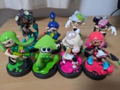 Splatoon amiibo figure set (8 figures) - excellent condition