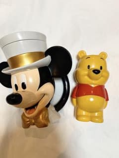 ミッキーマウスのかき氷カップとプーさんのふりかけケースセットのサムネイル