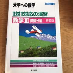 1対1対応の演習/数学3 大学への数学 微積分編のサムネイル