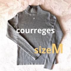 クレージュcourreges❤︎グレー リブ編み ハイネックセーター - メルカリ
