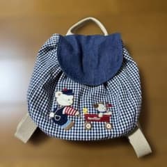 【美品】ファミリア familiar ベビーリュック★刺繍 レトロ柄のサムネイル