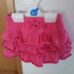 フリル☆パンツ付きスカート 80cm 女の子のサムネイル