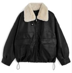 ⭐︎新品未使用⭐︎GRL ファー付き襟2Wayレザーブルゾン[fo2184]のサムネイル