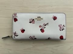 COACH 長財布 ホワイト てんとう虫 花柄のサムネイル