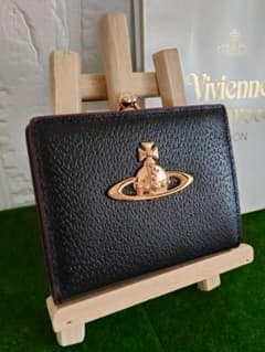 Vivienne Westwood 二つ折り財布 がま口 ブラックのサムネイル