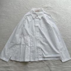 美品】マルニ MARNI 長袖シャツ ブラウス 白 プリーツ レディース 