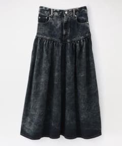 GANNI ギャザーデニムロングスカート
