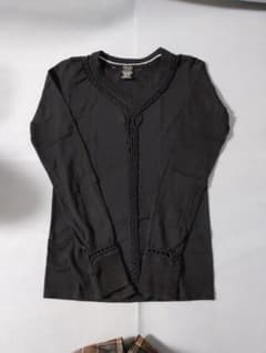 NUMBER (N)INE☆編み込みVネック長袖Tシャツ☆トップス黒size０ NUMBER (N)INE 編み込みVネック長袖Tシャツ トップス黒size0 - メルカリ