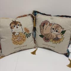 mofusand×日比谷花壇 ゴブラン織りクッション〜Summer〜 2種セット