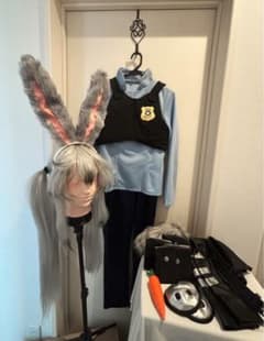 ズートピア ジュディ コスプレ フルセット 衣装 ウィッグ ブーツカバー
