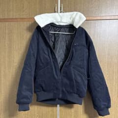 ネイビー フード付き ジャケット Mのサムネイル