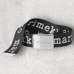 新品未使用 Marimekko マリメッコ マリロゴ ベルト ブラック - メルカリ