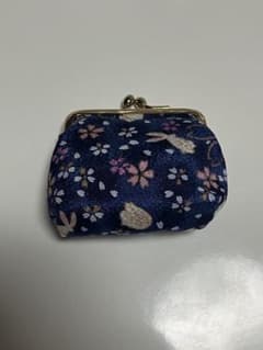 桜と兎柄 がま口 財布 日本製のサムネイル
