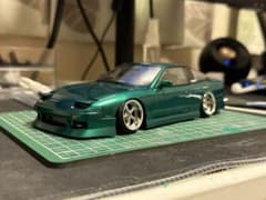 アオシマ1/24 URAS日産 180SX 完成品のサムネイル