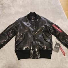 ALPHA INDUSTRIES ブラック MA-1 フライトジャケットのサムネイル