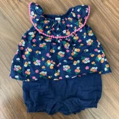Baby GAP花柄ロンパース 80のサムネイル