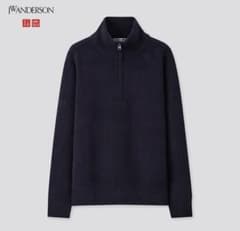 UNIQLO ユニクロ スフレヤーンハーフジップセーター  XLのサムネイル