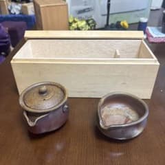 備前焼の急須と湯冷しのセット 備前焼の急須と湯冷しのセット - メルカリ