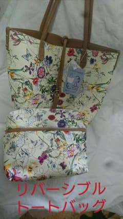 未使用品★リバーシブルトートバッグのサムネイル