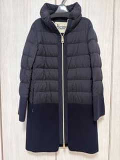 HERNO ダウンコート 切り替え ネイビー アナイ別注 42 - メルカリ