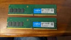 Crucial 8GB DDR4-2666 メモリ(2枚組16GB)のサムネイル