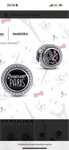 Disney Pandora ブレスレット　チャーム マリーちゃん、パリ Disney Pandora ブレスレット チャーム マリーちゃん、パリ - メルカリ