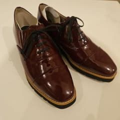 ベネビス 厚底マニッシュシューズ【見た目より軽量】(ボルドー)/ 23.0のサムネイル