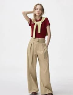 GU ベルデットワイドパンツ　Ｓサイズのサムネイル