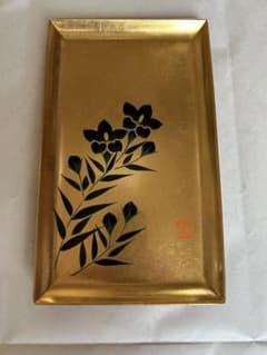 工芸品 漆芸 硯箱 文箱 金地 草花蒔絵 - メルカリ