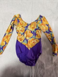 花柄 長袖 新体操 レオタード