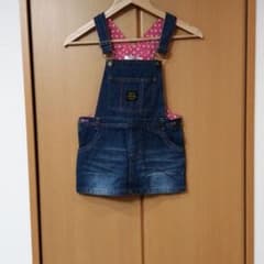 デニム ジャンパースカート オーバーオールのサムネイル