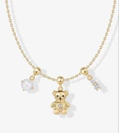 ！値下げ！Pavoi 14k Teddy Bear Charm 新品未開封のサムネイル