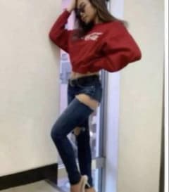 GYDA SIDE RIPPED スキニー デニムパンツ