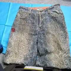 Men's/Tsunagyu Soul Style Double Side Climbing Hakuryu Embroidered Jeans 30 inch Used