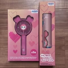 TWICE LOVELYS ハンディファン ラバーマット モモ　セットのサムネイル