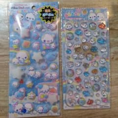 正規品　ぷくぷくあわわちゃん プチドロップステッカー　ピカプニシール　２枚セットのサムネイル