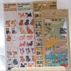4枚セット  可愛い動物シールのサムネイル