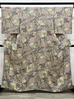 小紋 金彩 草花 正絹 HKT060 - メルカリ