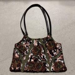 H.P.FRANCE JaminPuech ビーズ刺繍ローズ柄パーティーバッグのサムネイル