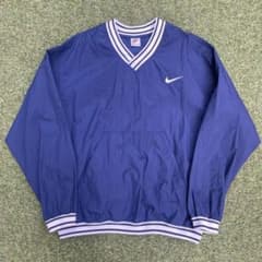old nike ナイロン プルオーバー 90s ネイビー Lのサムネイル