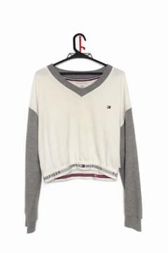 Tommy Hilfiger Vネック クロップドスウェットのサムネイル