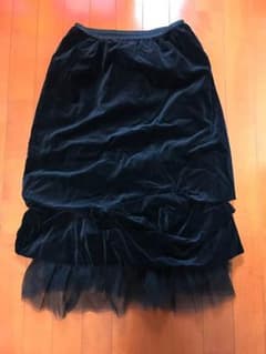 ジェーンマープルベロア黒スカートのサムネイル
