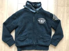 VANSON ジャケット　アウター　ニット　黒のサムネイル