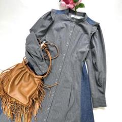 美品　6（ロク）アローズ　2way ボアカラージップコート　ブルゾン　ムートン襟 美品 6（ロク）アローズ 2way ボアカラージップコート ブルゾン