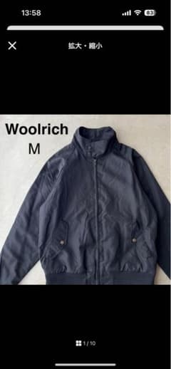 WOOLRICH】ウールリッチ M ジャケット ジャンパー 刺繍ロゴ - メルカリ