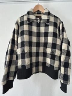 PLAID JACKET WOOL WHITE-BLACK ジャケットのサムネイル