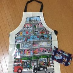 未使用 ハロッズ Harrods エプロン & ポーチ セットのサムネイル