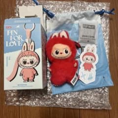 【正規品】 ラブブ ぬいぐるみ アルファベット PIN FOR LOVE 「X」のサムネイル