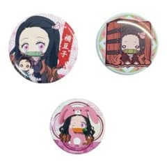 鬼滅の刃 竈門禰豆子 缶バッジ 3点セット ねずこ コレクション グッズ