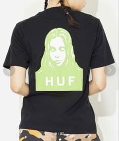 HUF × X-girl コラボ Tシャツ Mサイズ 黒のサムネイル